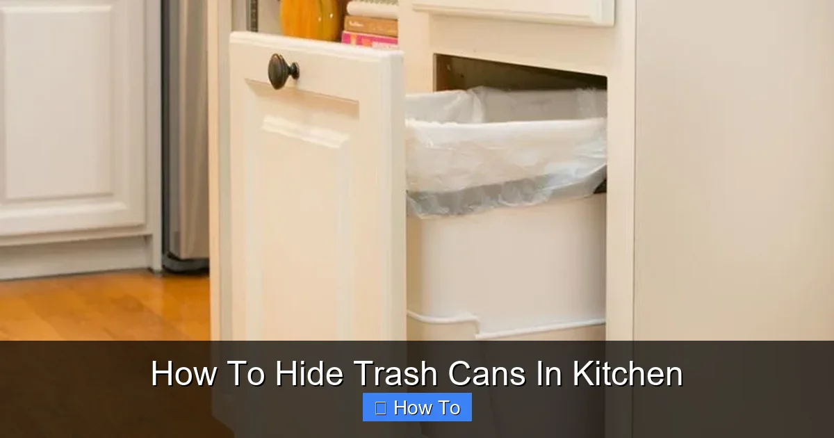 How To Hide Trash Cans In Kitchen