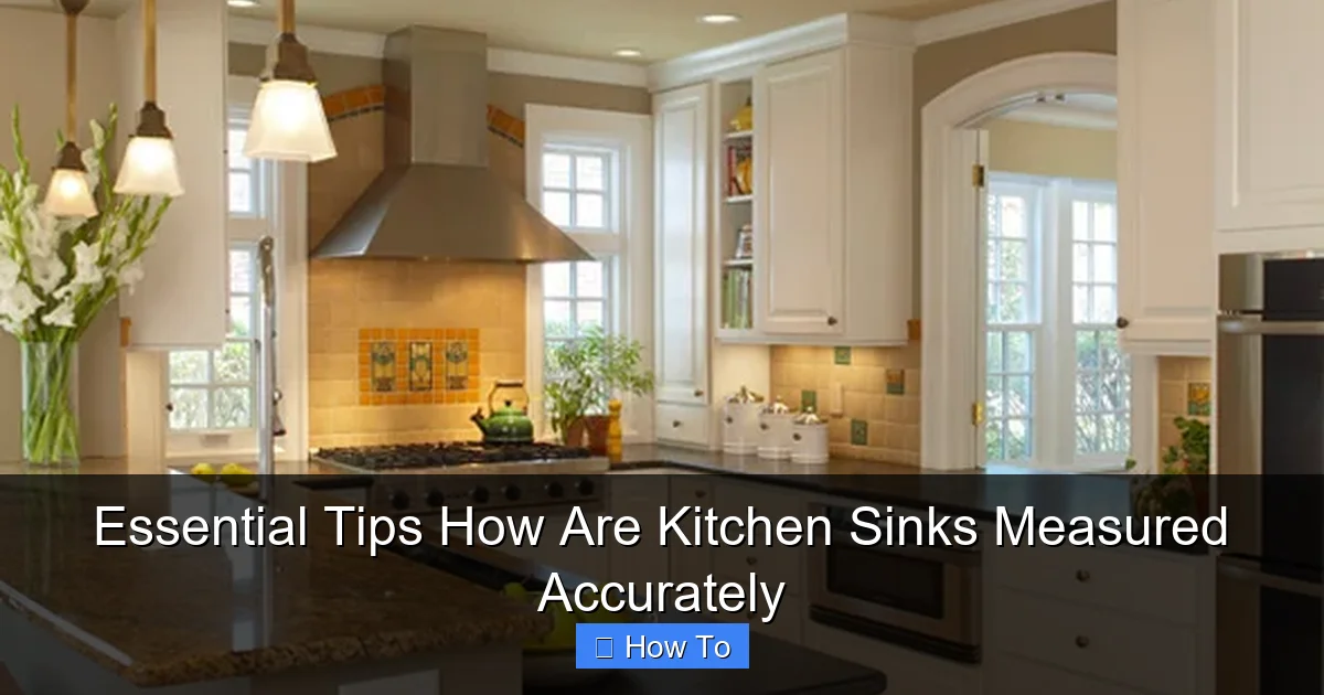 Essential Tips How Are Kitchen Sinks Measured Accurately
