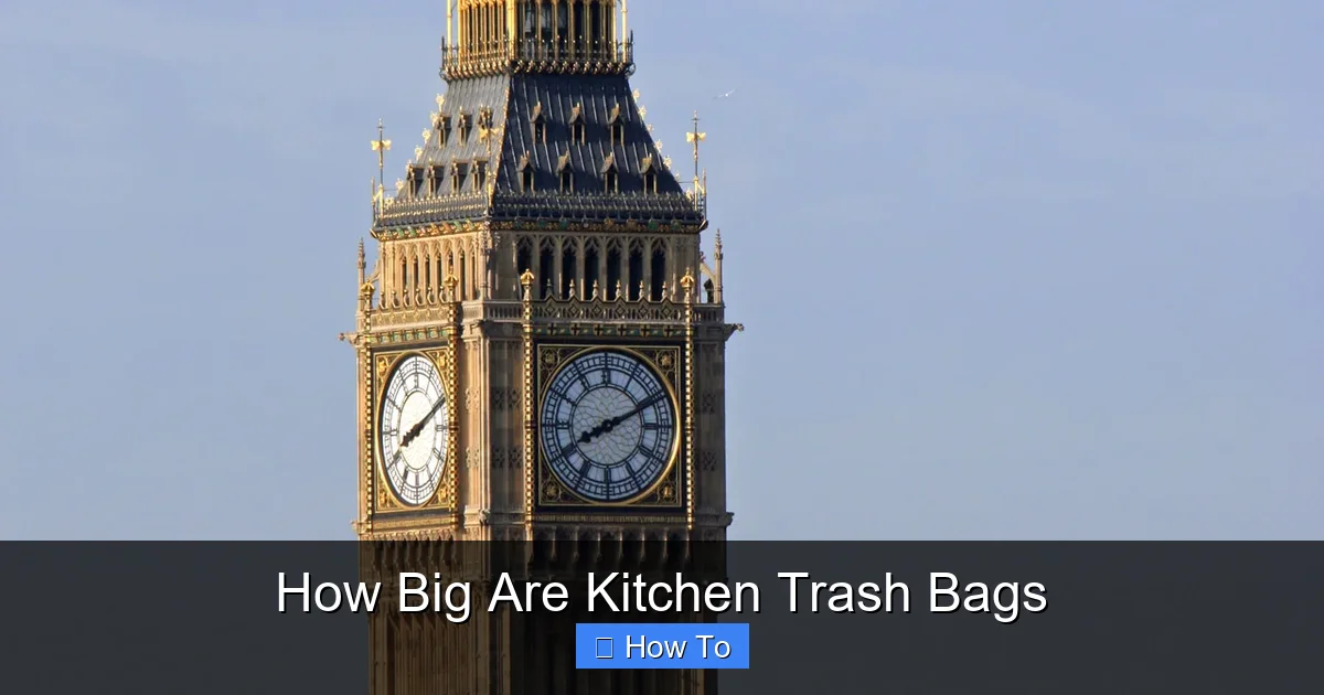 How Big Are Kitchen Trash Bags