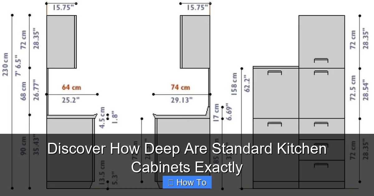 Discover How Deep Are Standard Kitchen Cabinets Exactly