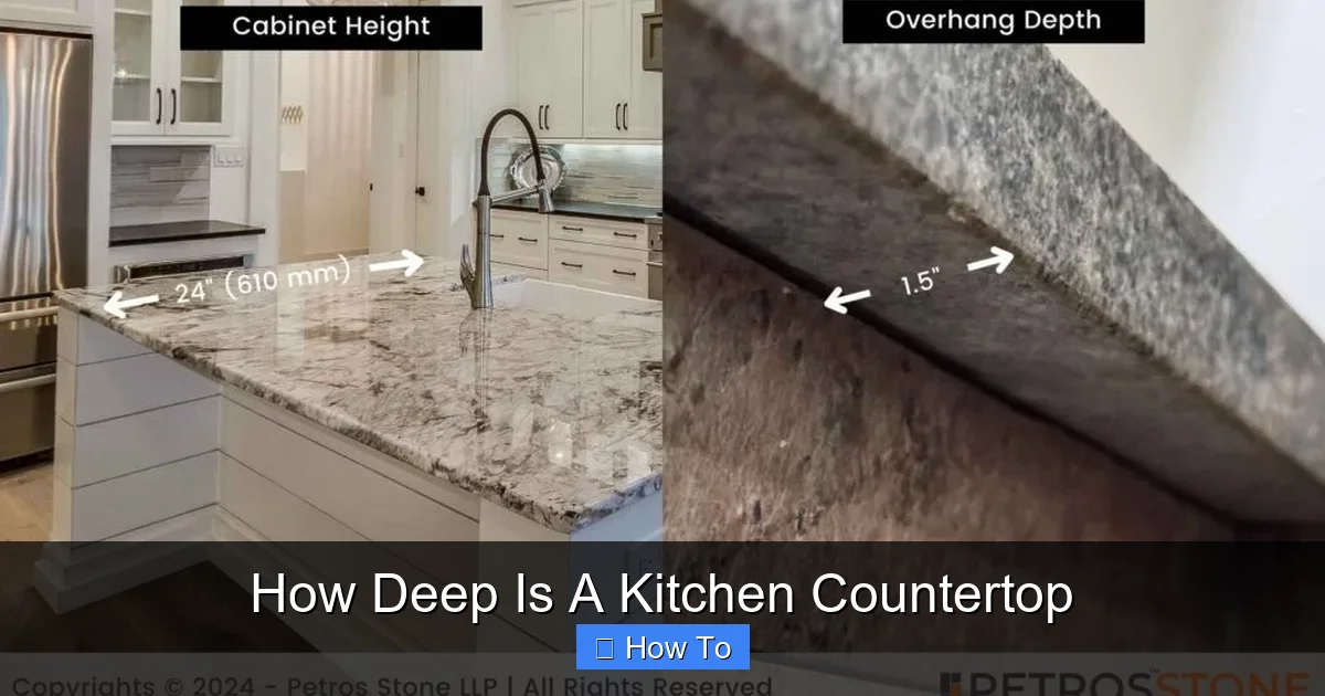 How Deep Is A Kitchen Countertop