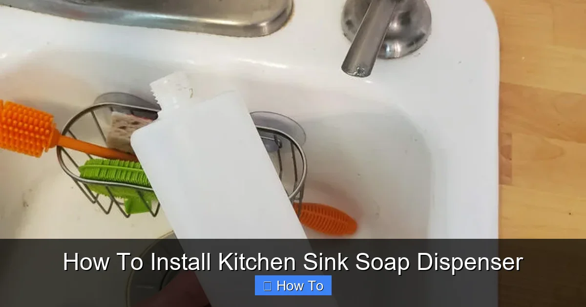 How To Install Kitchen Sink Soap Dispenser