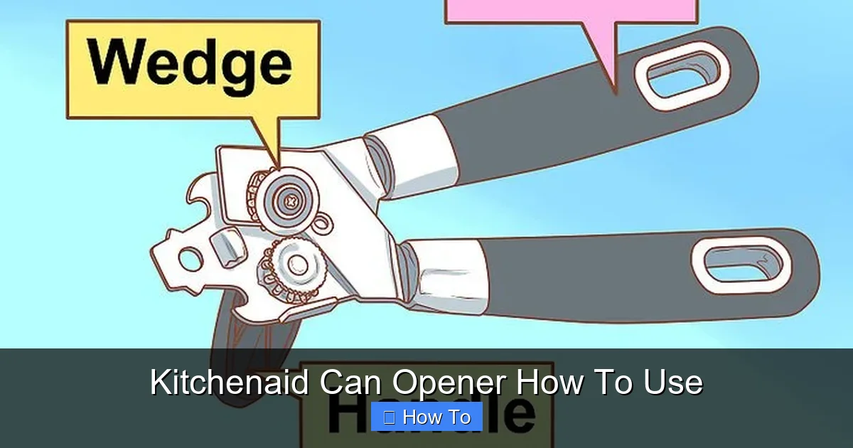 Kitchenaid Can Opener How To Use
