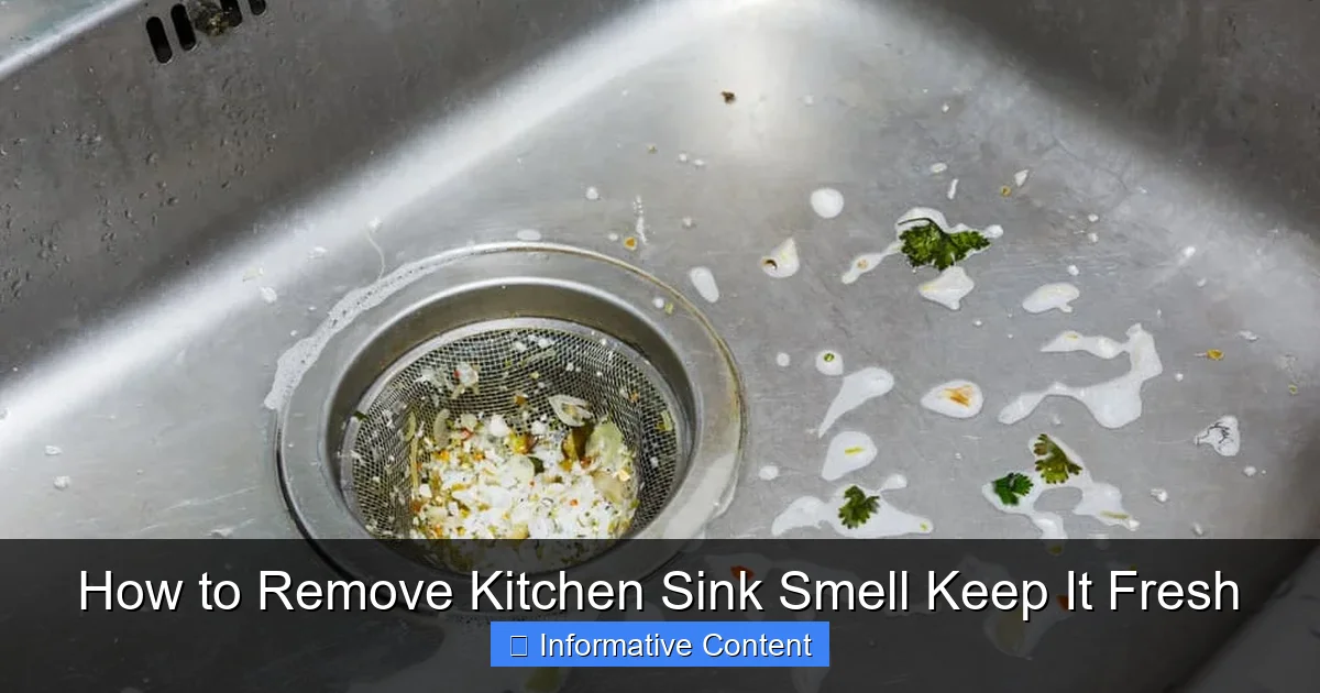 How to Remove Kitchen Sink Smell Keep It Fresh