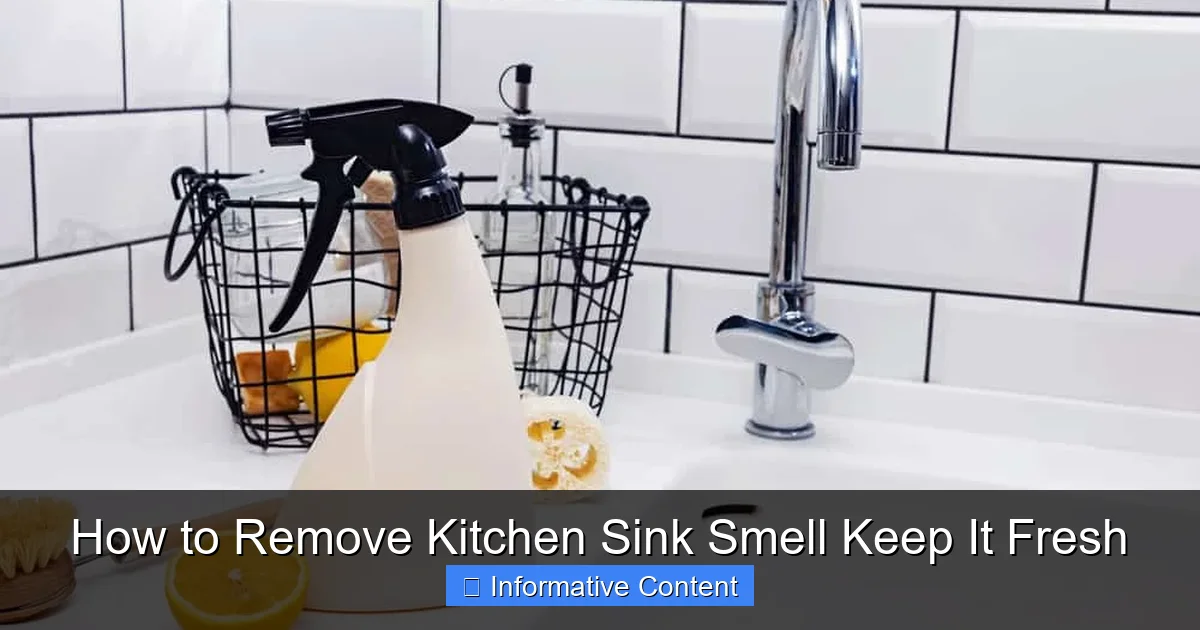 How to Remove Kitchen Sink Smell Keep It Fresh