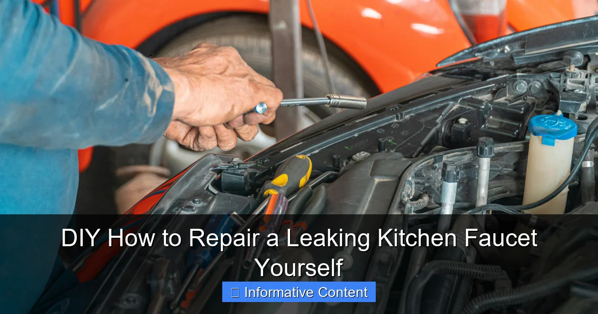 DIY How to Repair a Leaking Kitchen Faucet Yourself