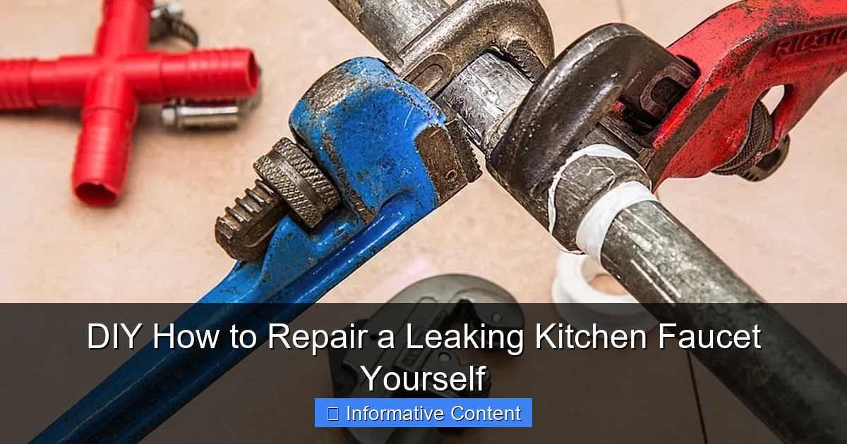 DIY How to Repair a Leaking Kitchen Faucet Yourself