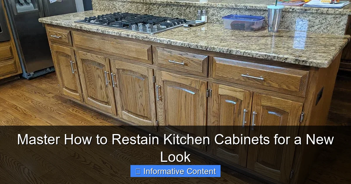 Master How to Restain Kitchen Cabinets for a New Look
