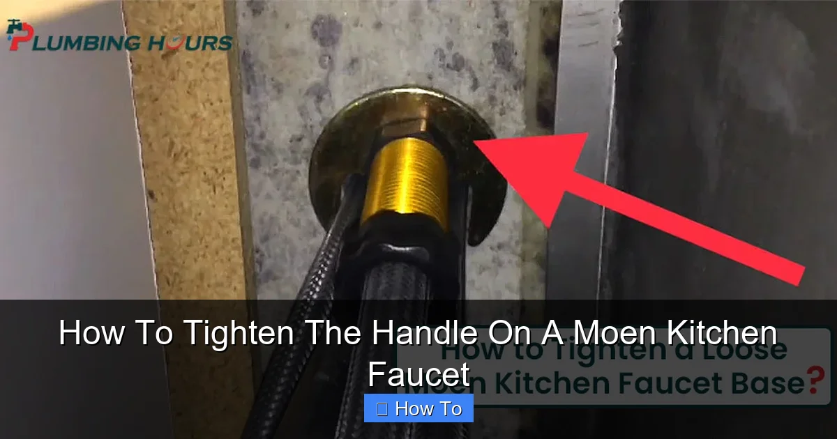 How To Tighten The Handle On A Moen Kitchen Faucet
