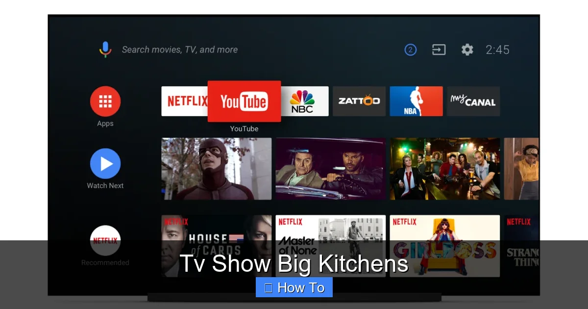 Tv Show Big Kitchens