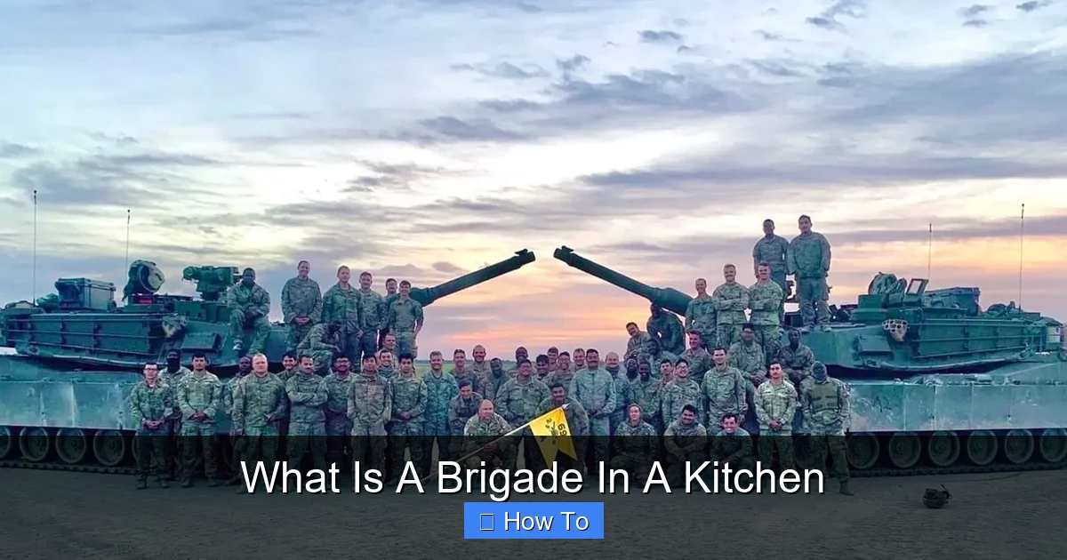What Is A Brigade In A Kitchen