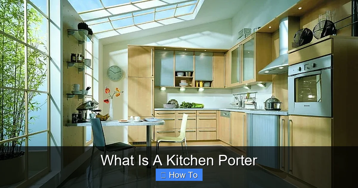 What Is A Kitchen Porter