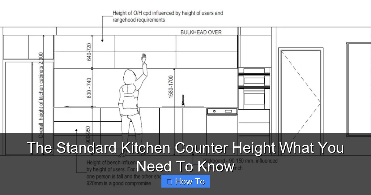 The Standard Kitchen Counter Height What You Need To Know
