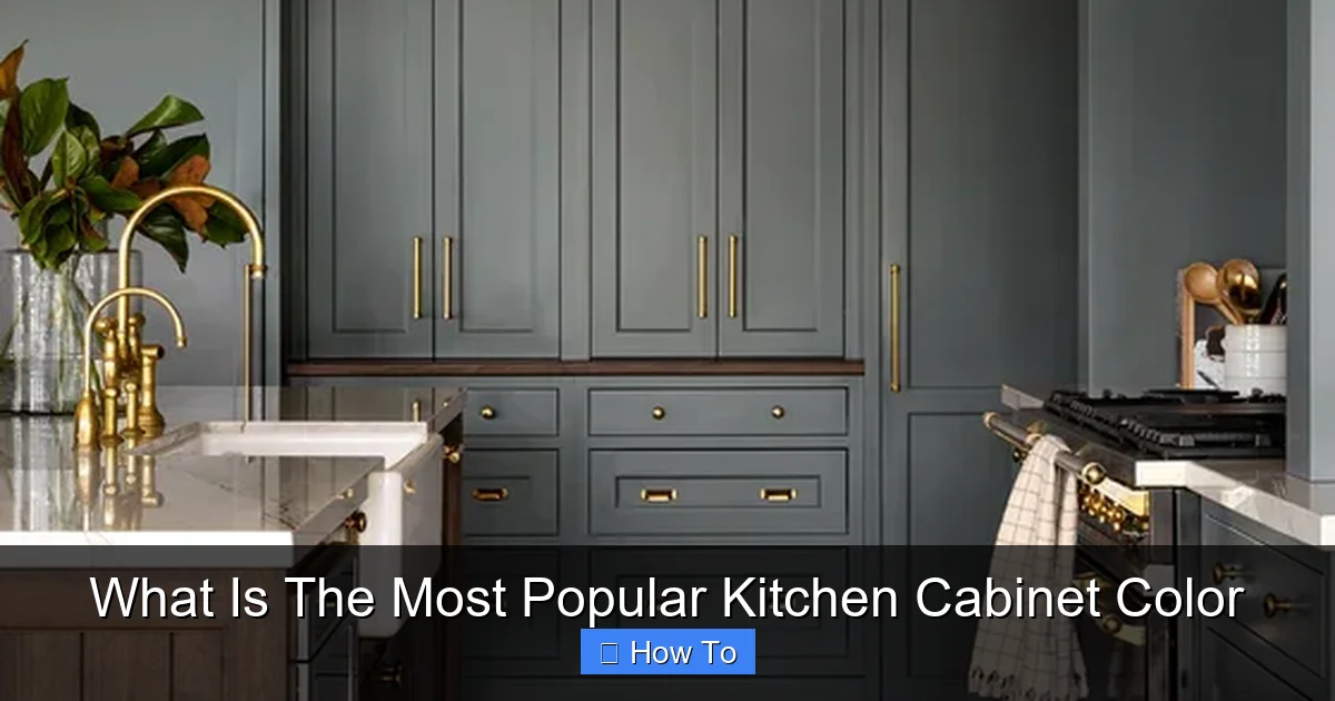 What Is The Most Popular Kitchen Cabinet Color