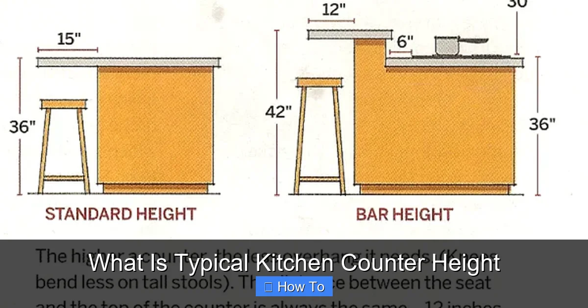 What Is Typical Kitchen Counter Height