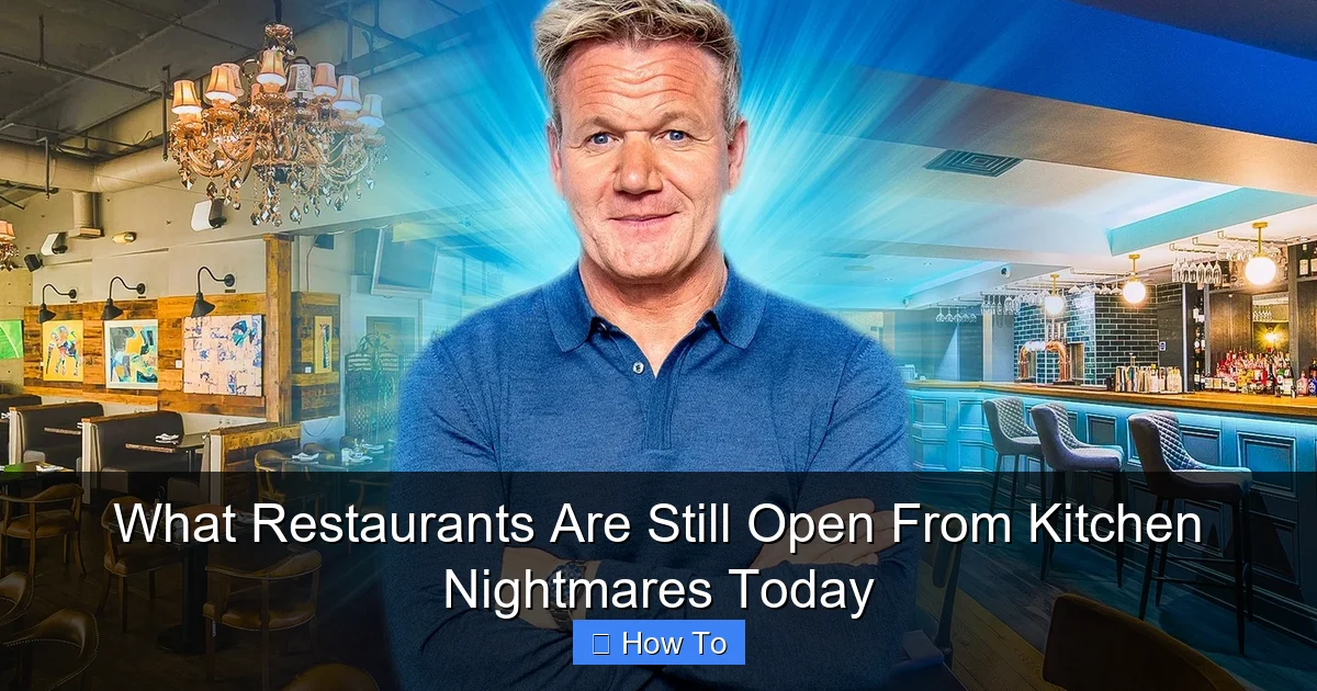 What Restaurants Are Still Open From Kitchen Nightmares Today