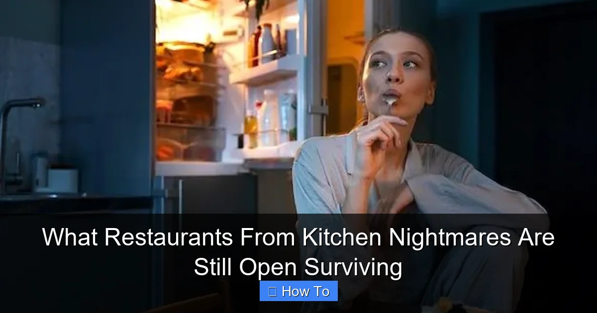 What Restaurants From Kitchen Nightmares Are Still Open Surviving