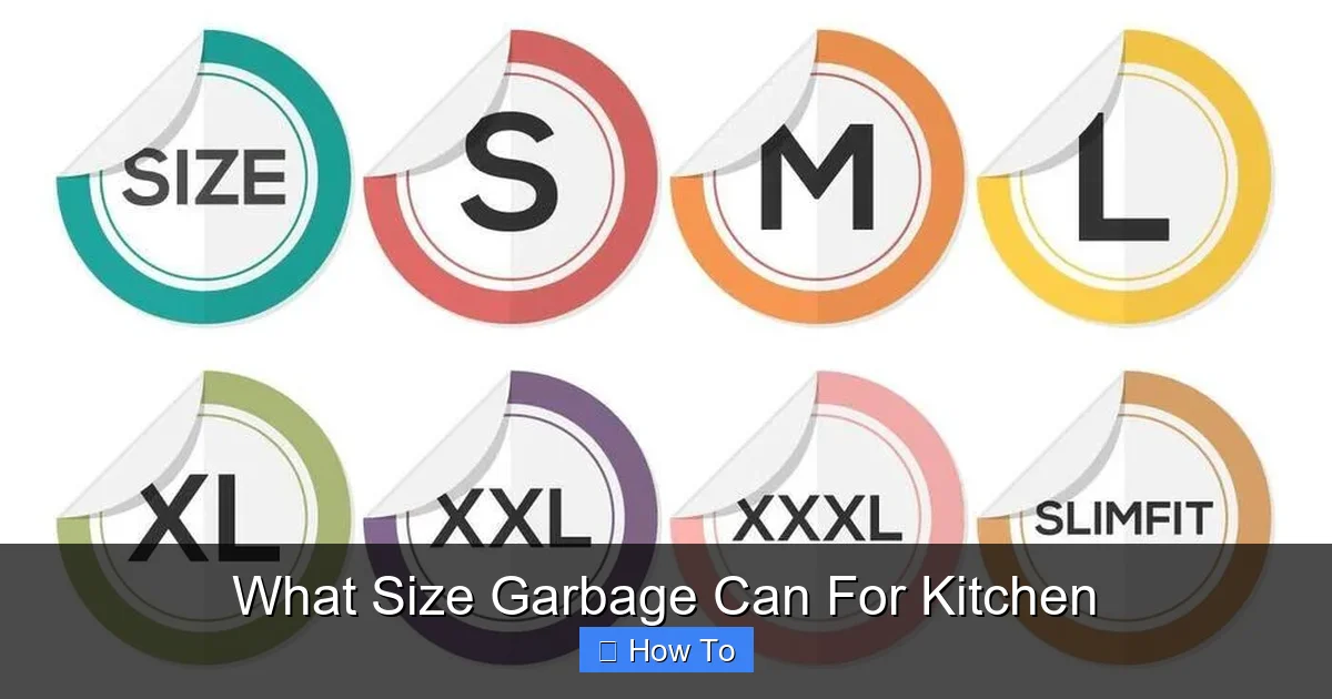 What Size Garbage Can For Kitchen
