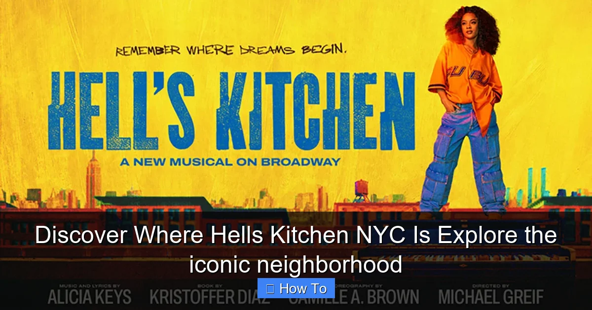 Discover Where Hells Kitchen NYC Is Explore the iconic neighborhood
