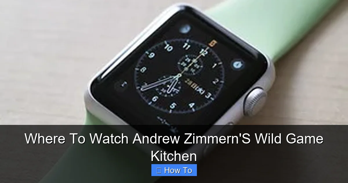 Where To Watch Andrew Zimmern'S Wild Game Kitchen