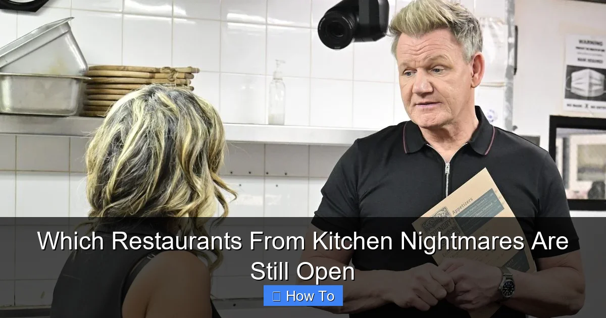Which Restaurants From Kitchen Nightmares Are Still Open