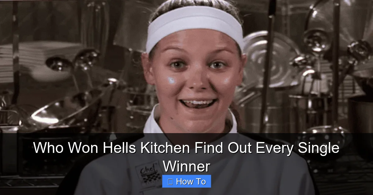 Who Won Hells Kitchen Find Out Every Single Winner