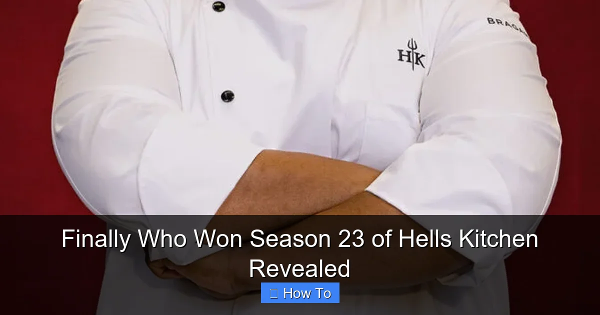 Finally Who Won Season 23 of Hells Kitchen Revealed