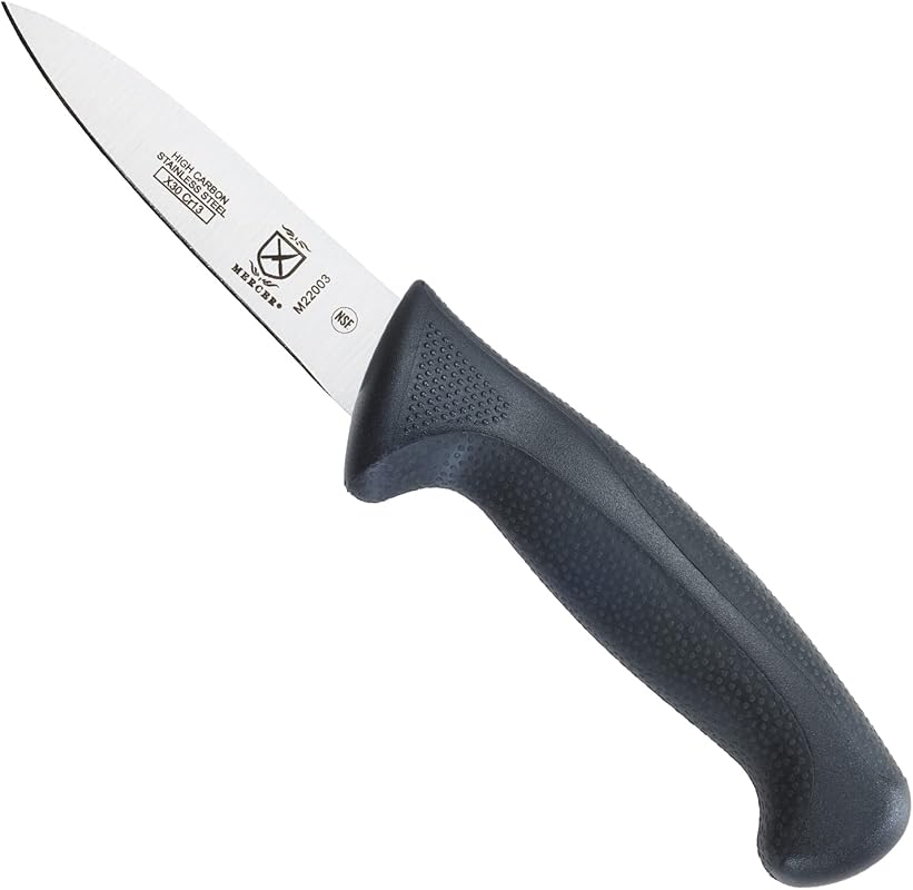 Mercer Culinary Millennia 3.5-Inch Paring Knife with Black Handle for 