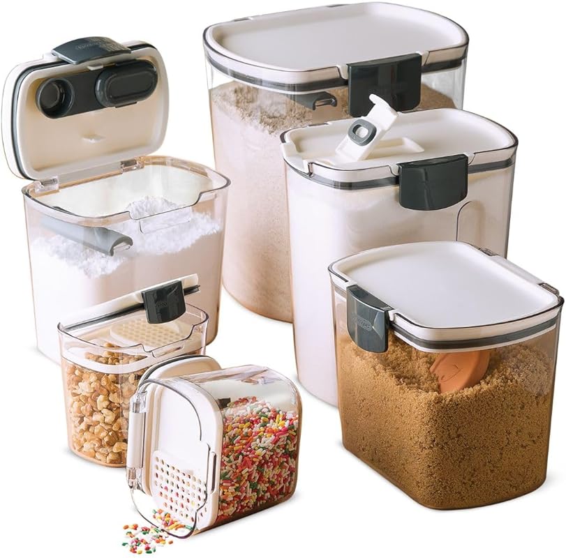 The 8 Best Kitchen Canisters: Expert-Vetted for Lasting Style 3 Progressive ProKeeper Baker's Airtight Kitchen Storage Canister Contai