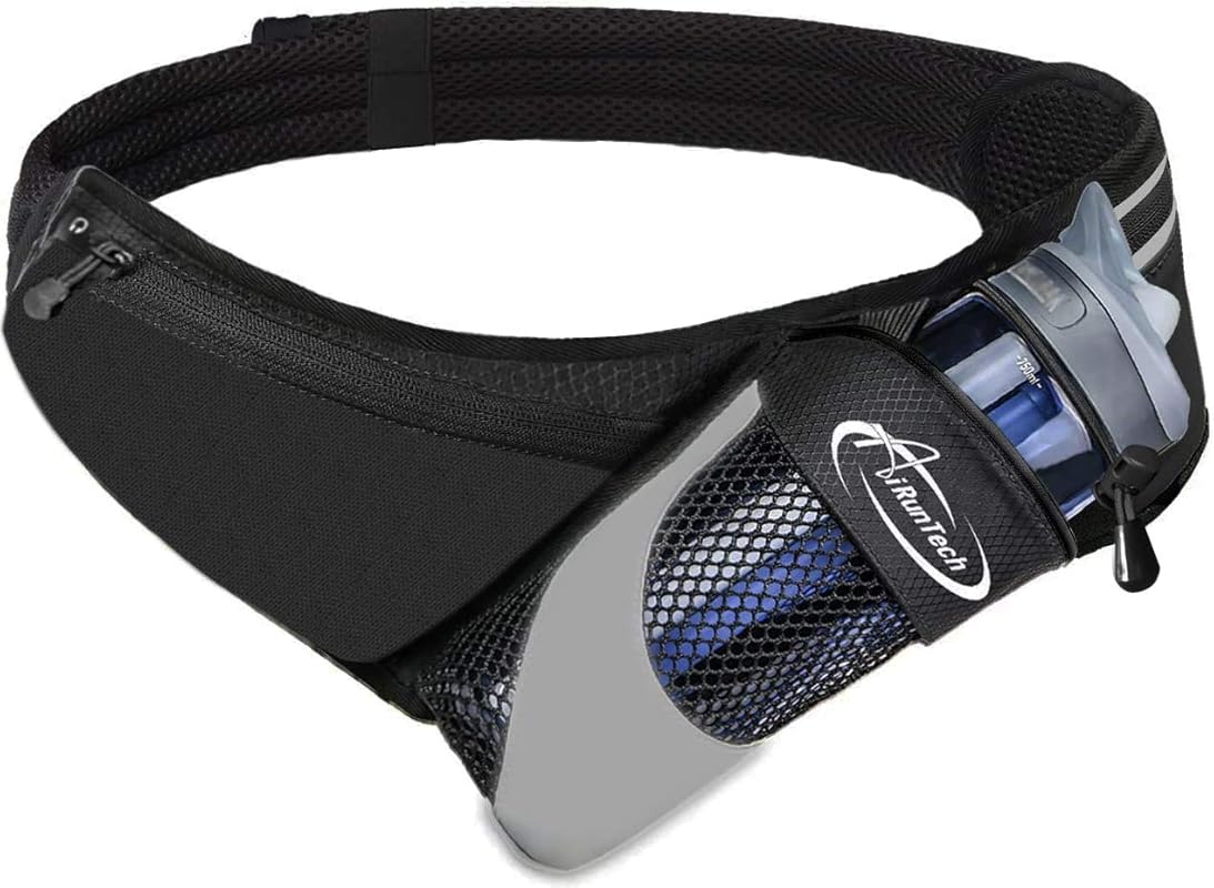 5 Best Running Water Bottle Belts: Tested & Reviewed 4 AiRunTech Running Hydration Belt with Water Bottle Holder,Hiking Fanny