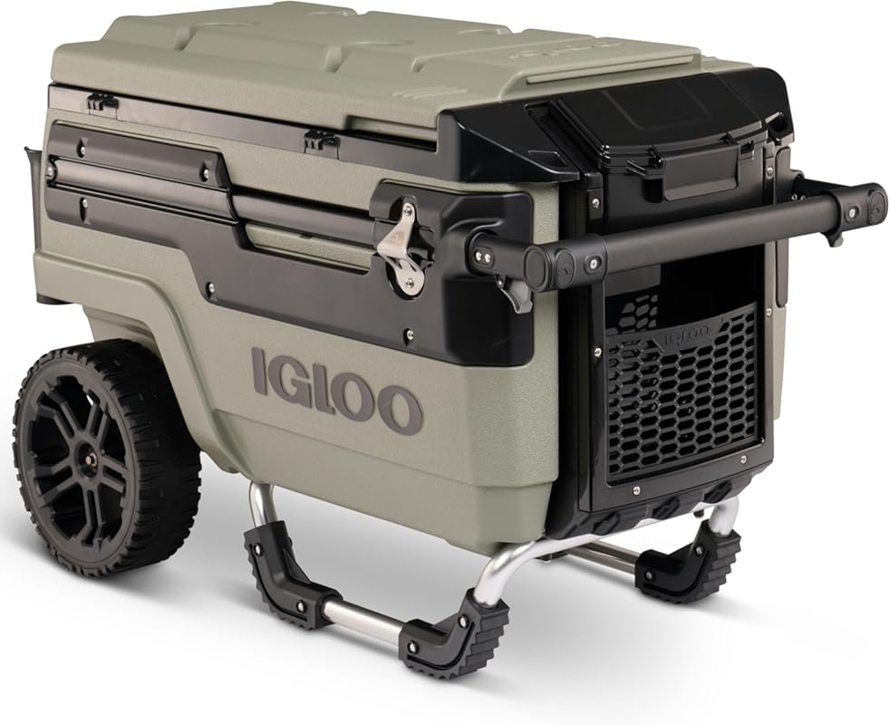Igloo Trailmate Journey 70Qt Wheeled Cooler, Insulated Hard Shell Ice 