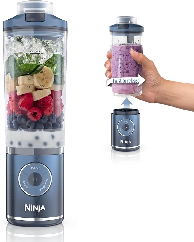 Ninja Blast Max Cordless Portable Blender for Personal Smoothies, Ice 