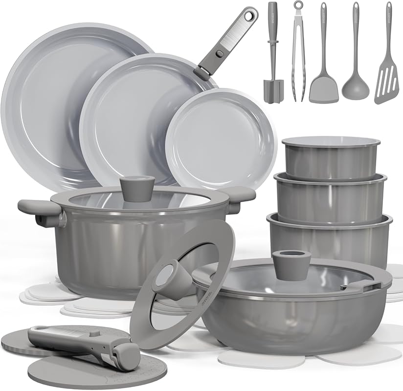 Top 4 Best Nonstick Dishwasher Safe Cookware Picks for Effortless C... 4 Nonstick Dishwasher Safe Cookware Set with Detachable Handles