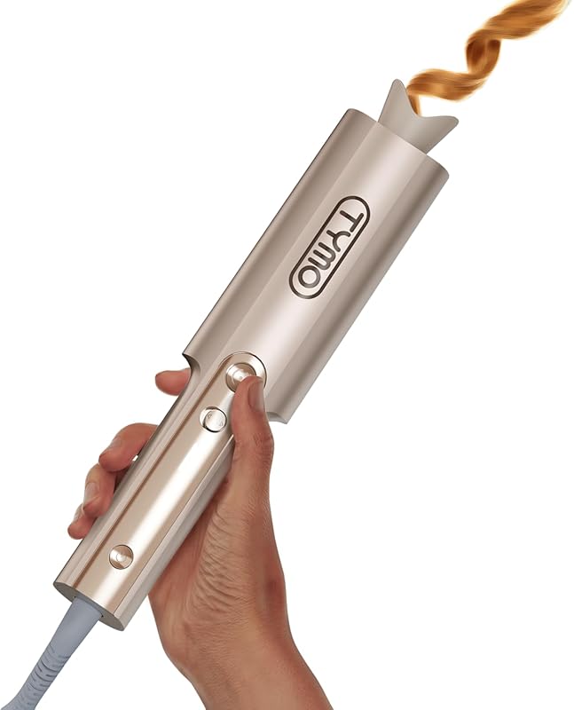 Expert-Approved: 7 Best Curling Iron Brands for Stunning Curls 5 TYMO Automatic Rotating Curling Iron for Long Hair: 1-Inch Ceramic Wan