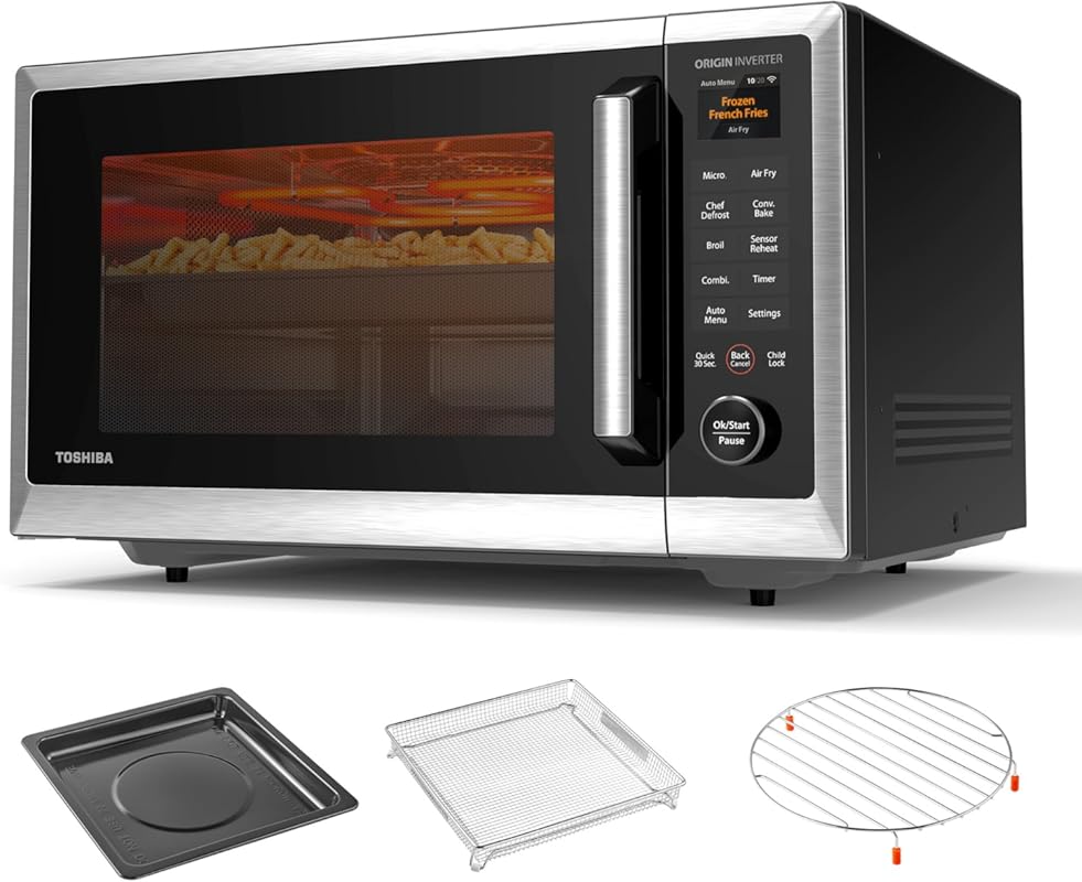 8 Best Microwave Air Fryer Combos 2026: Expert Picks & Ultimate Guide 3 TOSHIBA OptiChef 1.3 Cu.Ft. Countertop Microwave Air Fryer Combo with