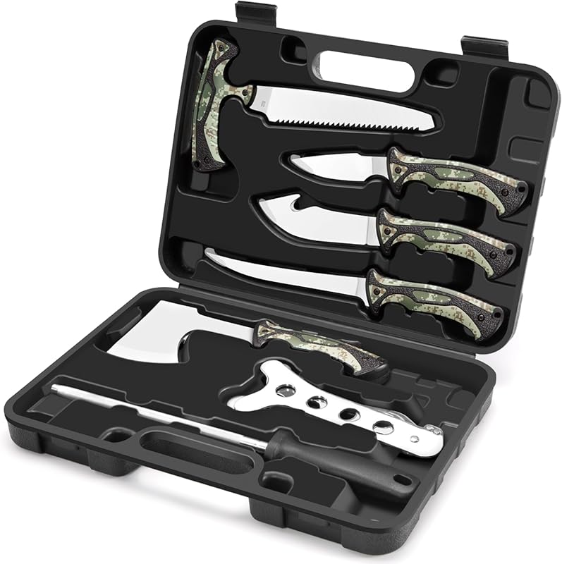 7 Best Field Dressing Knives: Expert-Approved & Ready for the Field 6 7-Piece Hunting Field Dressing Kit with Axe, Saw, Skinning, and Fillet