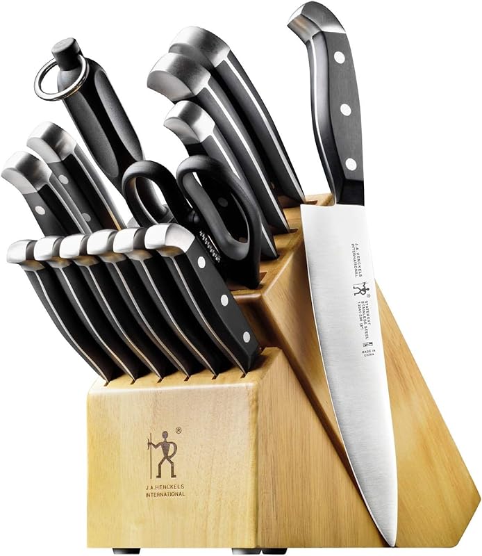 HENCKELS Statement 15-Piece Knife Set with Block: German Engineered, L