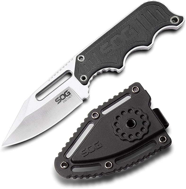 4 Best Knife EDC: Expert-Approved for Quality Carry 4 SOG Instinct Small Fixed Blade EDC Knife: 2.3 Inch Full Tang Blade wit
