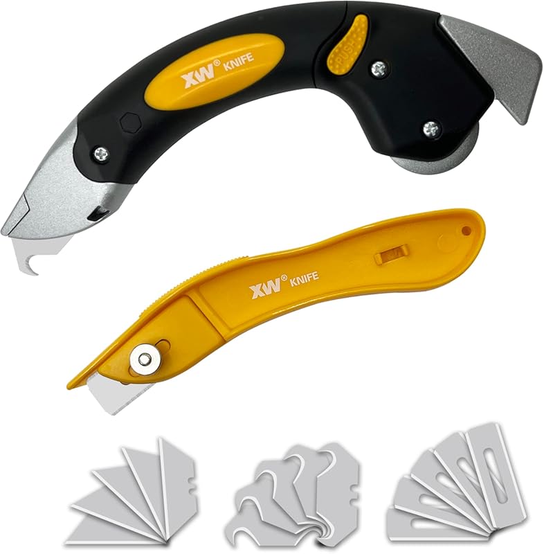 XW Heavy Duty Flooring Knife with 15 Extra Blades for Cutting Vinyl.