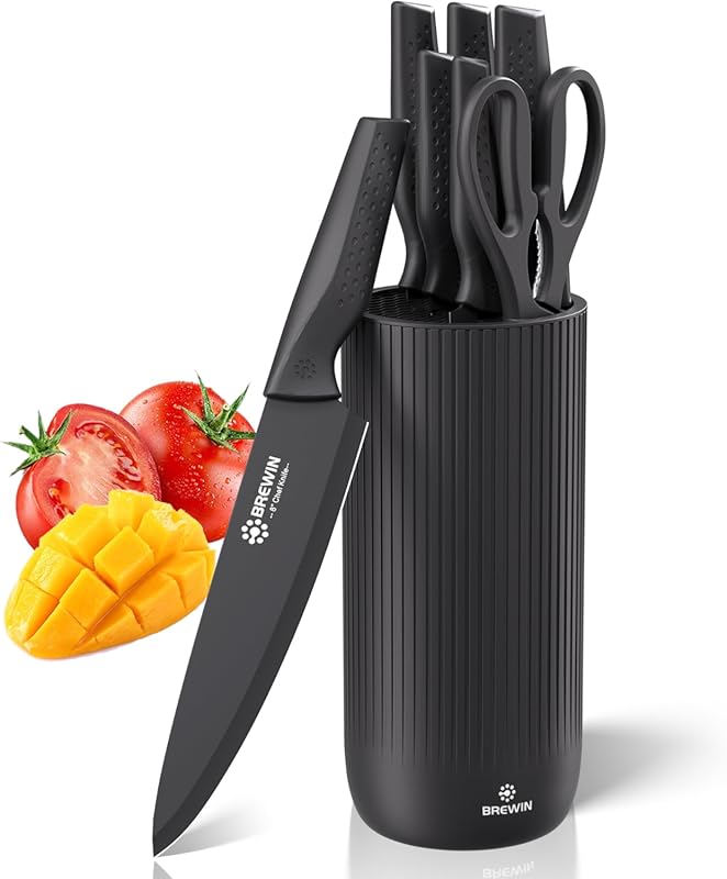 6 Best Knife Sets for Home Cooks: Our Top-Rated Expert Picks 2 Brewin Dishwasher Safe Kitchen Knife Set with Block for Easy Home Cook