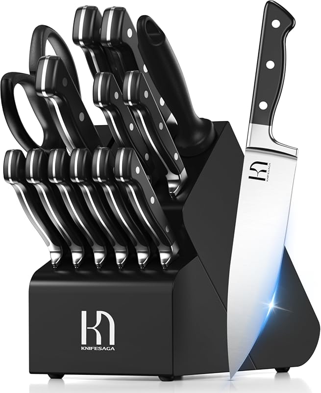 6 Best Knife Sets for Home Cooks: Our Top-Rated Expert Picks 6 15-Piece Razor-Sharp Japanese High Carbon Stainless Steel Knife Set wi