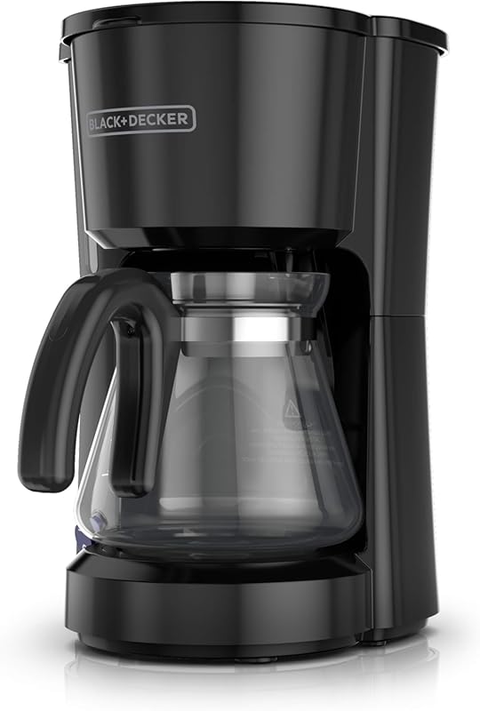 BLACK+DECKER 5-Cup Coffee Maker with Sneak-A-Cup Feature, Water Window