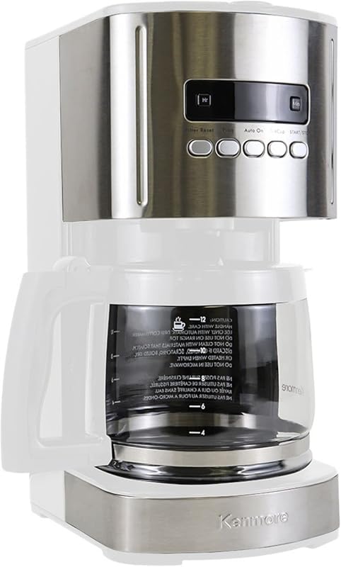 5 Best Coffee Maker Reviews: Expert Guide to Superior Brews 4 Kenmore 12 Cup Programmable Drip Coffee Maker with Glass Pot, Regular/
