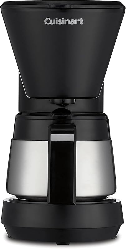 Cuisinart 5-Cup Coffee Maker: Stainless Steel Carafe, Removable Reserv