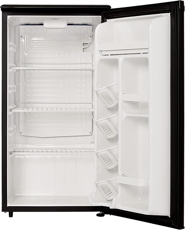 Compact 3.3 Cu Ft Mini Fridge without Freezer, Reversible Door for Bed