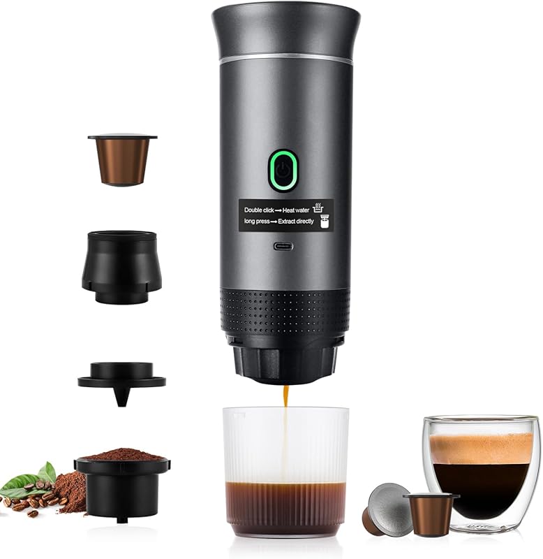 5 Best Portable Coffee Machines: Expert Picks for Flawless Brews 5 Portable Espresso & Coffee Machine: 20 Bar Pressure, USB, Self-Heating