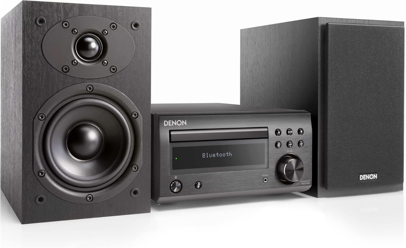 5 Best Portable Audio Players for Audiophiles: Expert Picks 2 Denon D-M41 Compact HiFi CD Stereo System: Amplifier, Bookshelf Speake