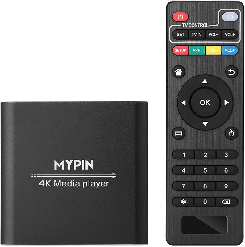 5 Best Portable Audio Players for Tidal: Expert Picks for Hi-Res Sound 4 4K Media Player with Remote Control, Supporting USB, TF Card, HDD, HDM