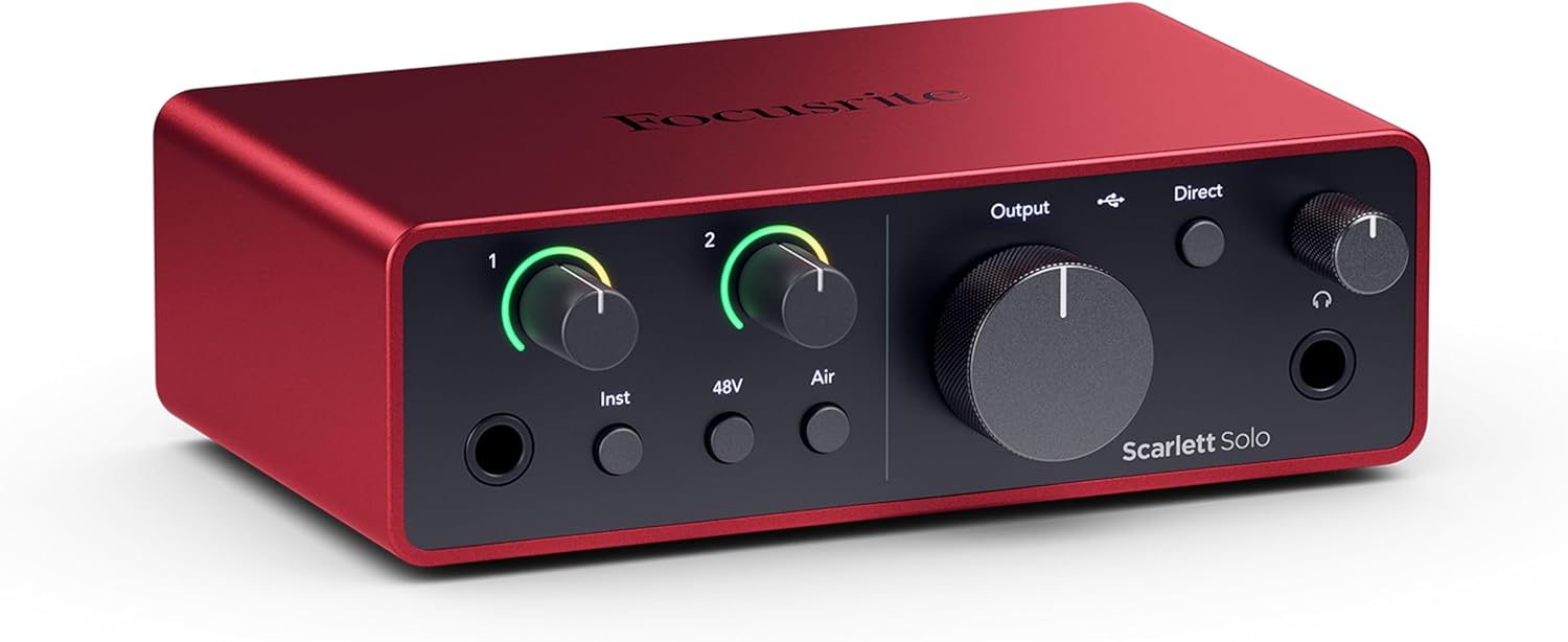 5 Best Portable Audio Interfaces for Musicians: Expert PMT Online P... 3 Focusrite Scarlett Solo 4th Gen USB Audio Interface. Studio Quality fo