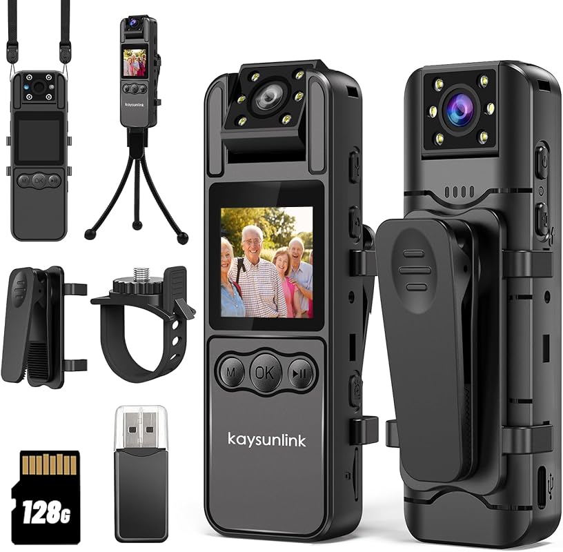 Portable 1080P Full HD Wearable Body Camera with Audio/Video Recording
